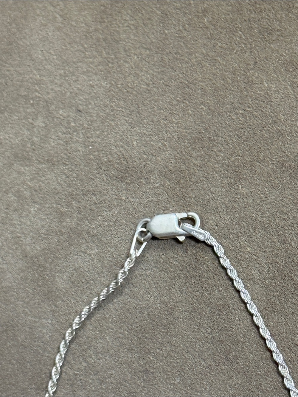 Classic Silver Rope Chain Necklace - Picture 3 of 3